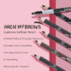Half and Half Arch Dark Brown Eyebrow Pencil & Brush (Pack of 2)