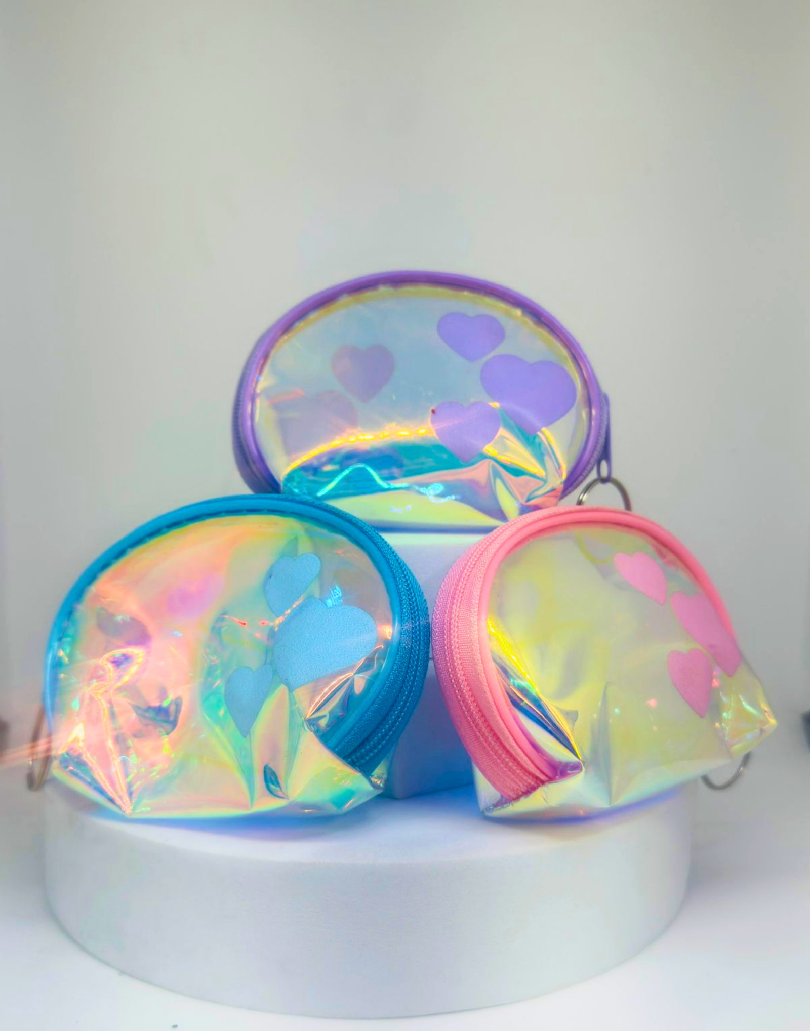 Assorted Glitter Zip Pouch Small