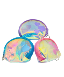Assorted Glitter Zip Pouch Small