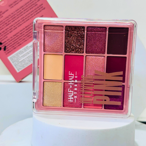 Half N Half 12 Eye Shadow Palette Pink