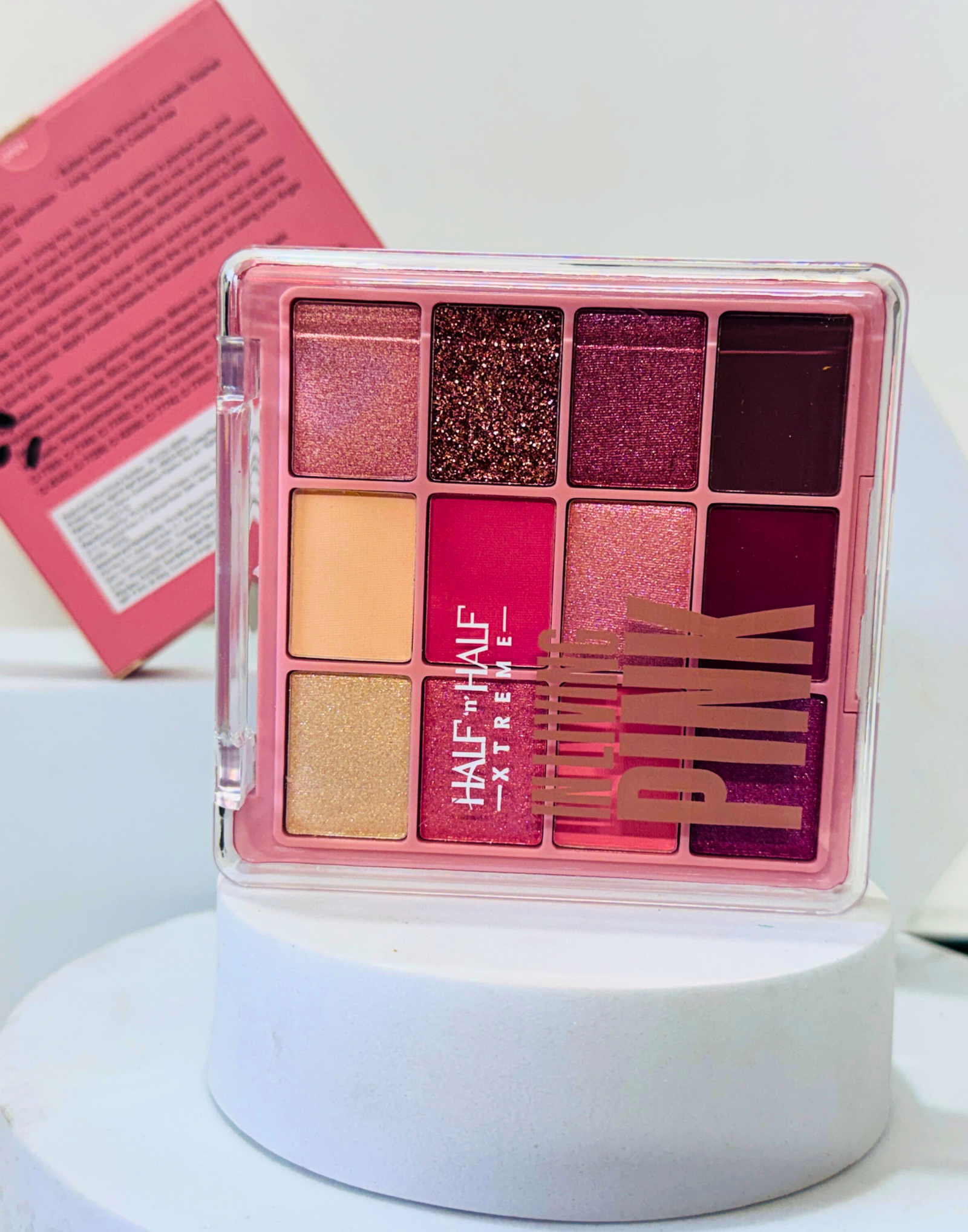 Half N Half 12 Eye Shadow Palette Pink