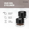 Mars Black & Brown HUE Gel Eyeliner With 2 Brush Set