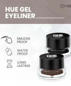 Mars Black & Brown HUE Gel Eyeliner With 2 Brush Set