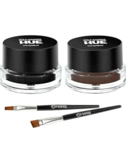 Mars Black & Brown HUE Gel Eyeliner With 2 Brush Set
