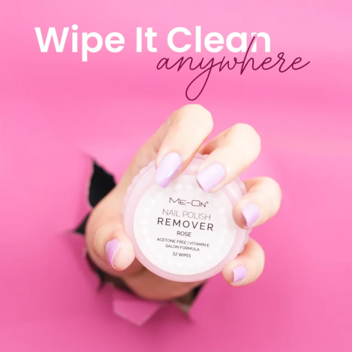 Me-On Nail Polish Remover Wipes (2) Me-On Nail Polish Remover Wipes