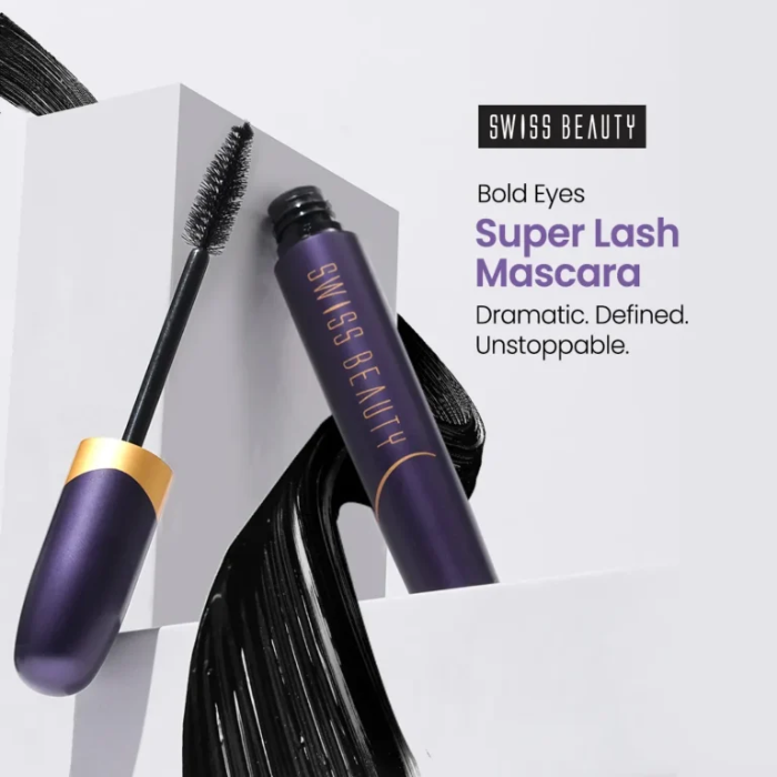Swiss Beauty Bold Eyes Super Lash Mascara Waterproof (2) Swiss Beauty Bold Eyes Super Lash Mascara Waterproof