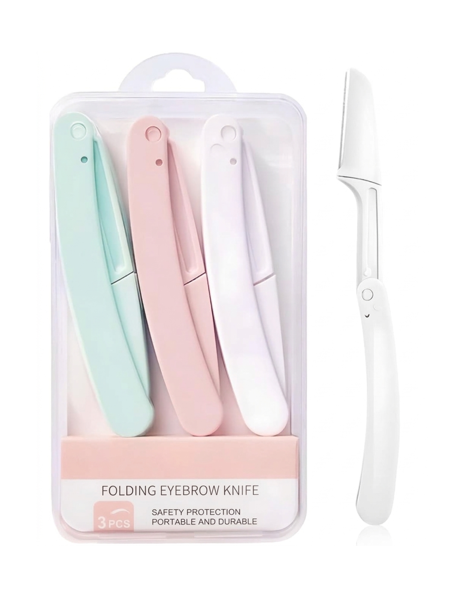 Folding Eyebrow Knife